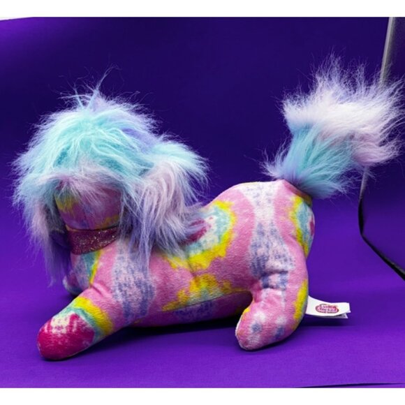 Puppy Surprise Rainbow Tie Dye Plush Dog with 3 Puppies 1 Barks Just Play 2016 - Picture 11 of 16